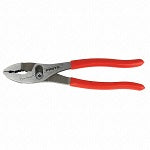 Slip Joint Plier: 3/4 in Max Jaw Opening, 8 in Overall Lg, 2 1/8 in Jaw Lg, Std Cushion Grip