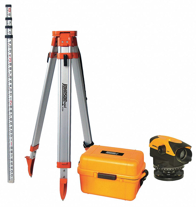 Automatic Level Kit: Wire-Hung, 32X, 40 mm Aperture, 450 ft Working Range (Max), IP54