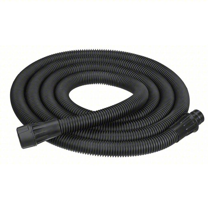 Anti-Static Vacuum Hose: 1 1/4 in Hose Dia., 15 ft Hose Lg, Plastic, Black