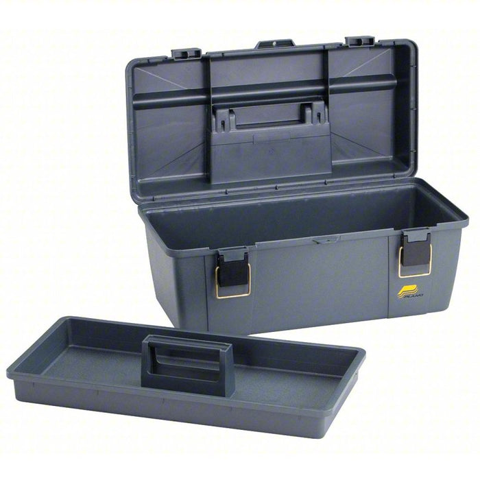 Tool Box: 20 1/4 in Overall Wd, 11 in Overall Dp, 9 in Overall Ht, Padlockable, Gray