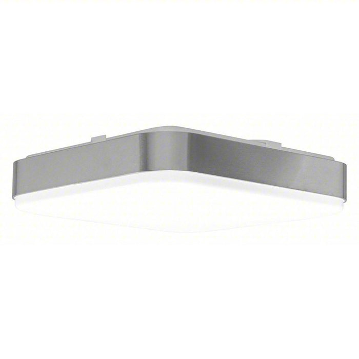 Flush Mount: 13 3/8 in Overall Wd, 13 3/8 in Overall Lg, 3 1/2 in Overall Ht, Brushed Nickel