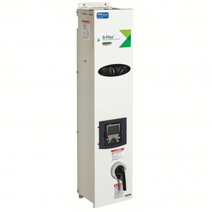 Variable Frequency Drive: 460V AC, 25 hp Max Output Power, NEMA 1, With Bypass