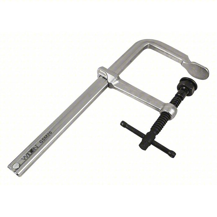 Bar Clamp: Heavy Duty, Sliding T Handle, 8 in Jaw Opening - Max, 2,660 lb Clamping Force