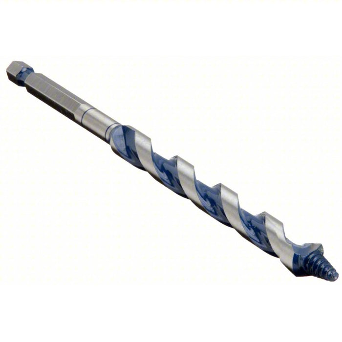 Hybrid Drill Bit: 7/16 in Drill Bit Size, 7 1/2 in Overall Lg, Straight Shank, Carbon Steel