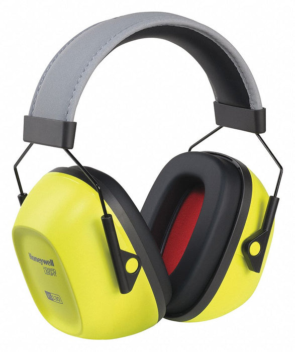 Ear Muffs: Over-the-Head Earmuff, Passive, 30 dB NRR, Foam, Yellow