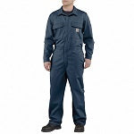 Coverall: 11 cal/sq cm ATPV, Men's, Tall, 38 in Max. Chest Size, 44 in Max Waist Size, Blue