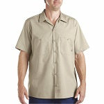 H4982 Short Slv Indstrl Shirt Poplin Khaki XL