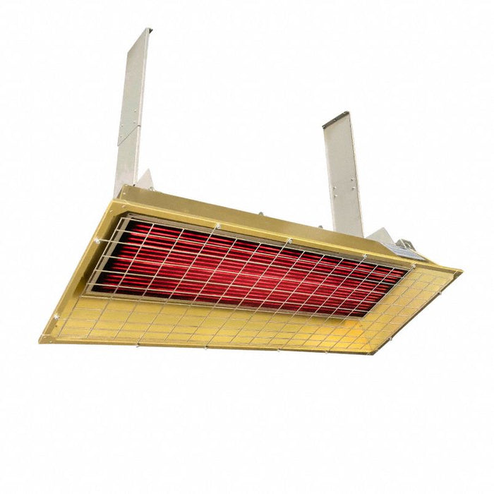 Infrared Overhead Electric Heater: 9500 W Watt Output, 240 V AC, 1 or 3-Phase, Hardwired