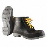 DUNLOP Rubber Boot,  Men's,  12,  Ankle,  Plain Toe Type,  P