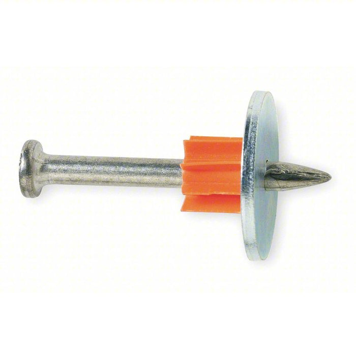 Pin with Washer: 1.5 in Overall Lg, 0.3 in Head Dia., 0.145 in Shank Dia., 100 PK
