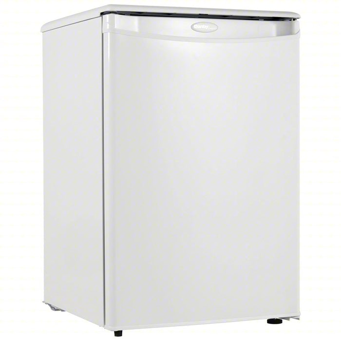 Mini Refrigerator: White, 2.6 cu ft Total Capacity, 4 Shelves, Energy Star Certified