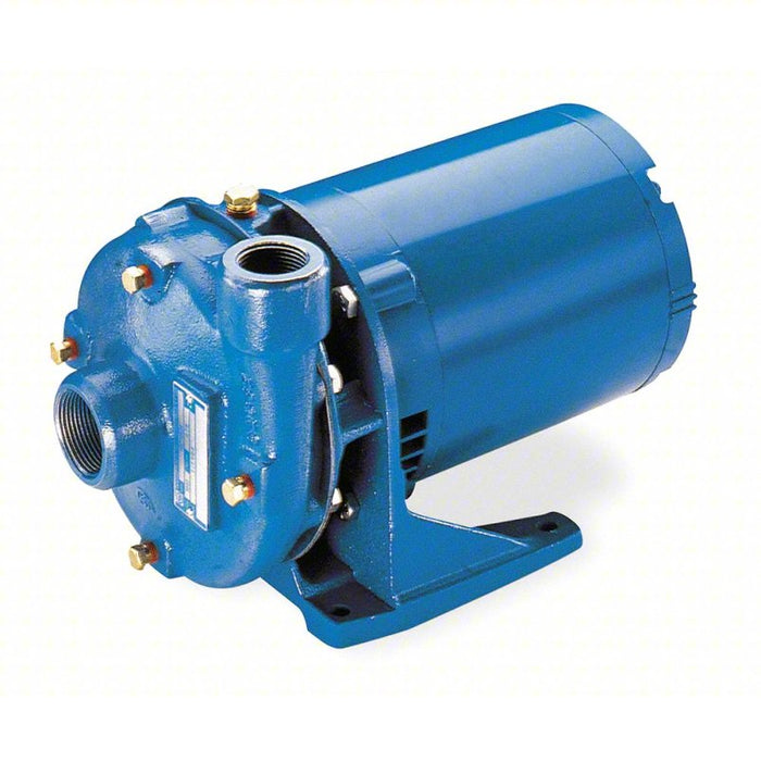 Centrifugal Pump: 3/4 hp, 115/230V AC, 85 ft Max Head, 1 1/4 in , 1 in Intake and Disch