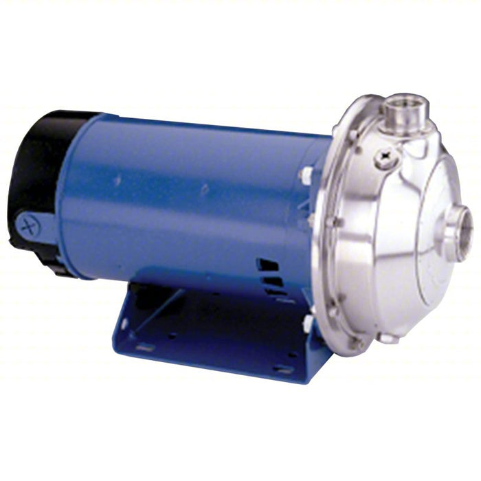 Centrifugal Pump: 1 hp, 208-230/460V AC, 113 ft Max Head, 1 1/4 in , 1 in Intake and Disch