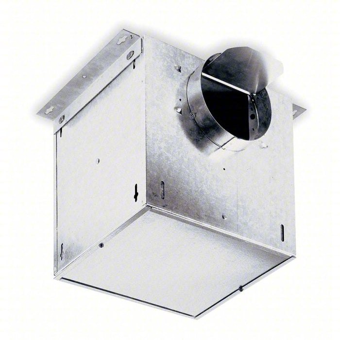 In-Line Ceiling Exhaust Fan: 148 cfm @ 0.100 in SP, Round Duct, 6 in Duct Dia, 100 W, Horizontal