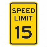 Speed Limit Warning Traffic Sign 24 x18