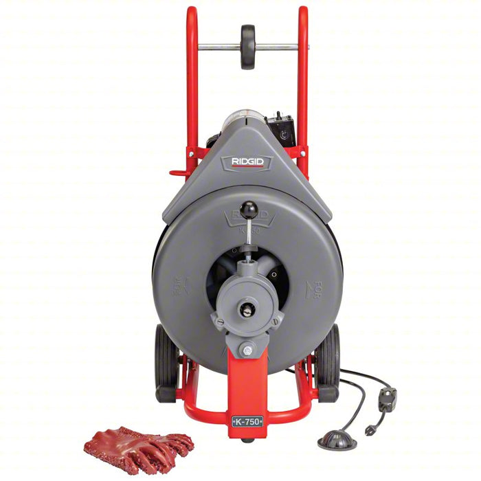 Drain Cleaning Machine: Corded, K-750, For 3 in to 8 in Pipe, Auto, 1/2 hp Horsepower