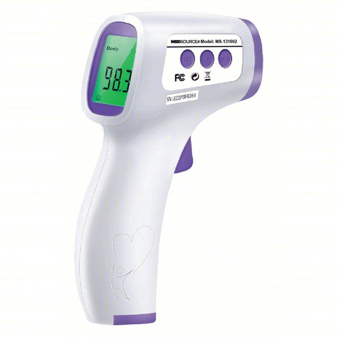 Non-Contact Infrared Thermometer: Non-Contact Infrared Thermometer, Forehead, Metric