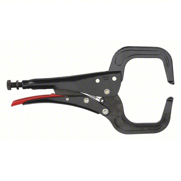 Locking C-Clamp: Fixed, 4 in Max Jaw Opening, 3 5/8 in Throat Dp, 11.3 in Overall Clamp Lg