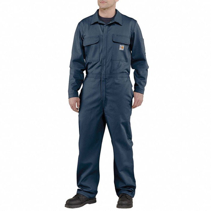 Coverall: 11 cal/sq cm ATPV, Men's, Regular, 40 in Max. Chest Size, 46 in Max Waist Size