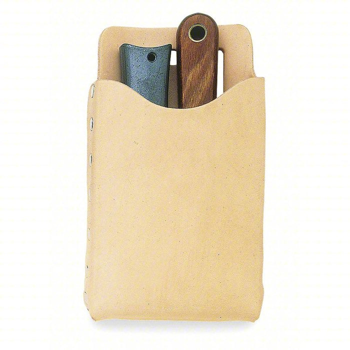 Tool Pouch: 1 Pockets, Compatible with Tool Belts, Belt Slot, For 2 in Max Belt Wd, Open Top