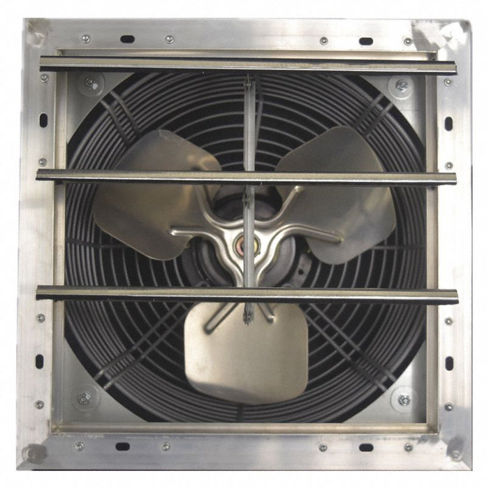 Shutter Mount Exhaust Fan: 12 in Blade, Variable Speed, 2/3 hp, Totally Enclosed Air Over, 844 cfm