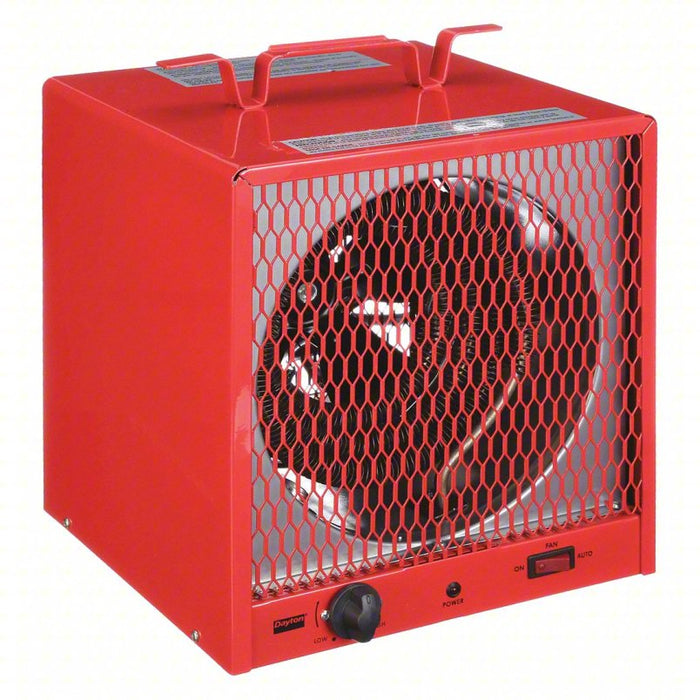 Portable Electric Jobsite & Garage Heater: 4.2kW/5.6kW Watt Output