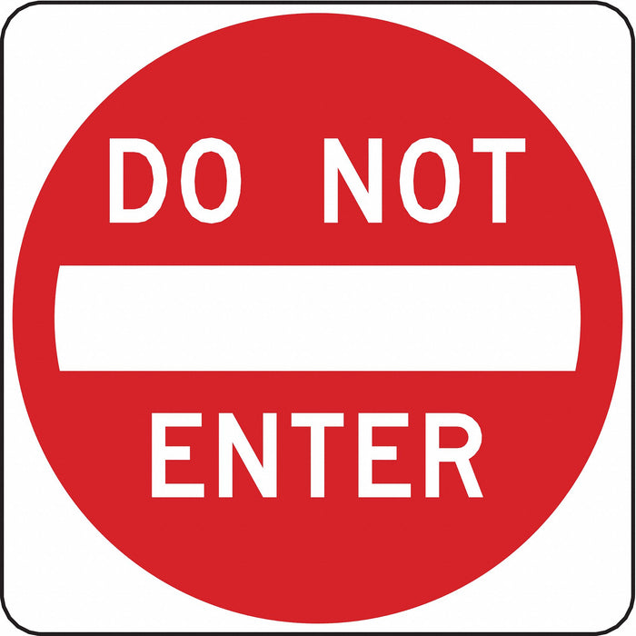 D9624 Do Not Enter Traffic Sign 12 x 12
