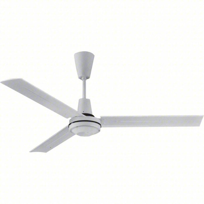 Commercial Ceiling Fan: 56 in Blade Dia, Variable Speeds, 5,436 cfm, 120 V AC, 20 ft, 1 Phase