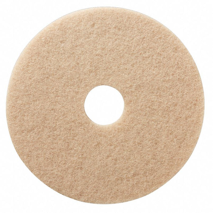 Burnishing Pad: Brown, 21 in Floor Pad Size, 1500 to 3000 rpm, 5 PK