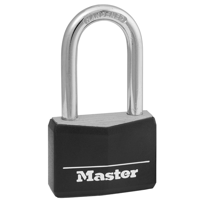 Solid Body Padlock: 1-9/16in (40mm) Wide Covered Solid Body Padlock with 1-1/2in (38mm) Shackle