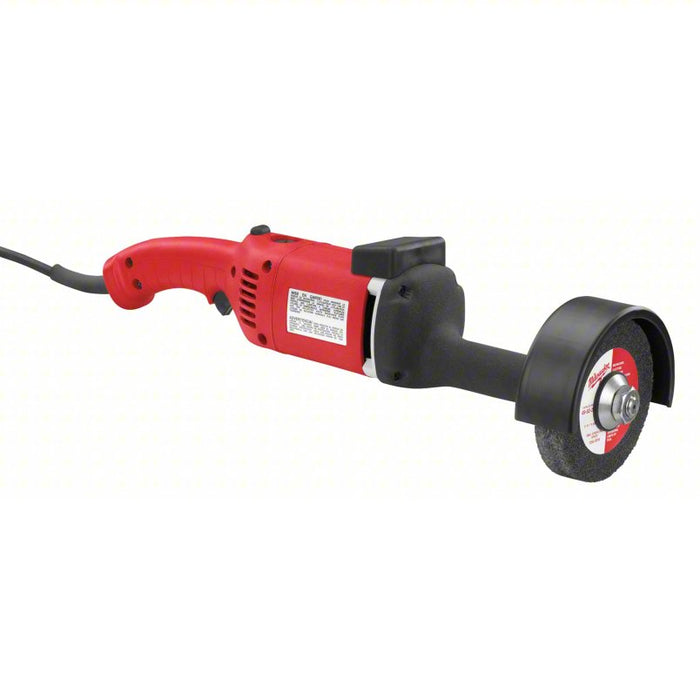 Straight Wheel Grinder: For 5 in Wheel Dia., 12 A Current, 7,000 RPM Max. Speed, Trigger