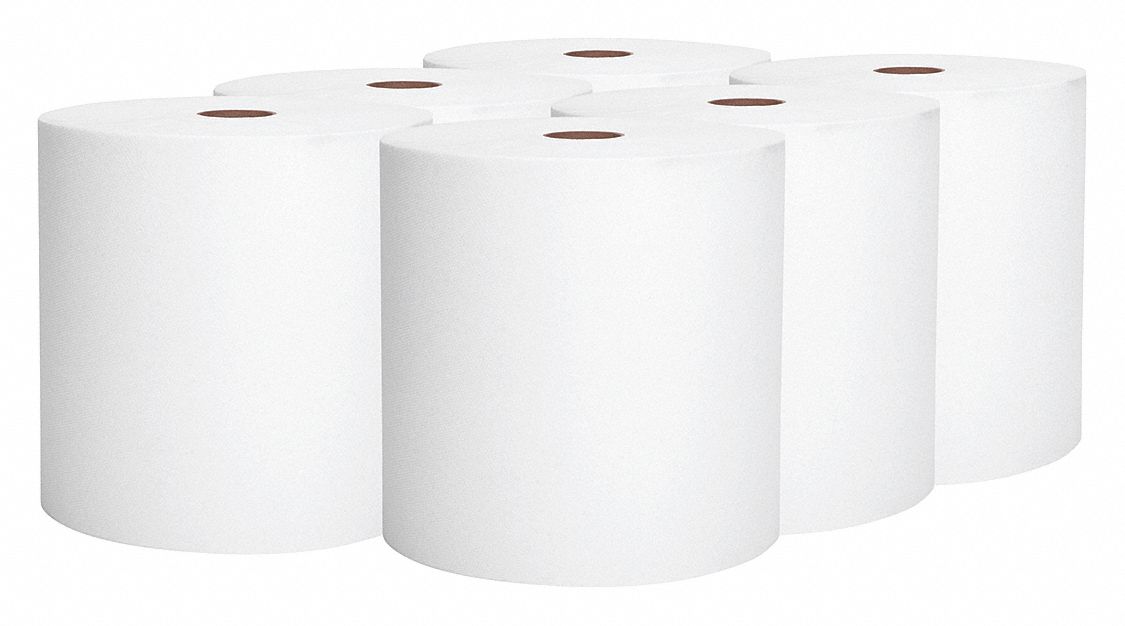 Paper Towel Roll 950 ft White PK6