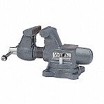 Combination Vise: Reversible, Heavy Duty, Enclosed, 8 in Jaw Face Wd, 3 1/2 in Throat Dp
