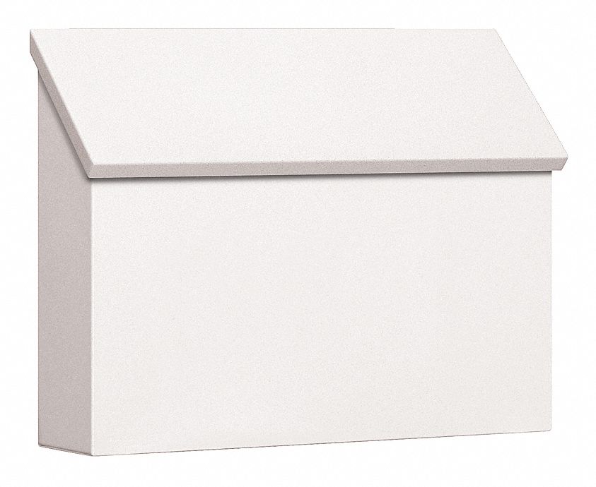 SALSBURY INDUSTRIES Traditional Mailbox,Standard,H,White