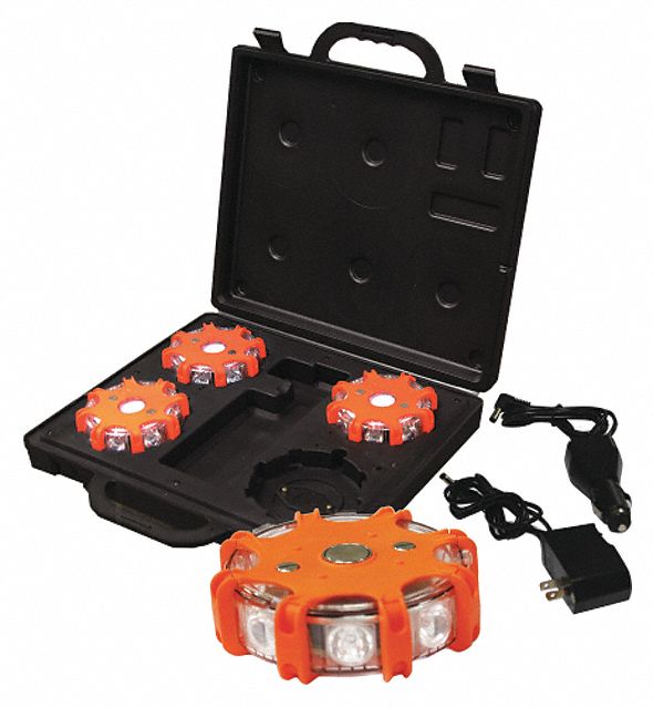 LED Road Flare Kit, Waterproof, 5" L