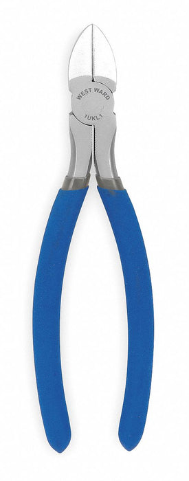 Diagonal Cutting Plier: Std, Straight, Narrow, 7/8 in Jaw Lg, 3/8 in Jaw Wd, 6 in Overall Lg