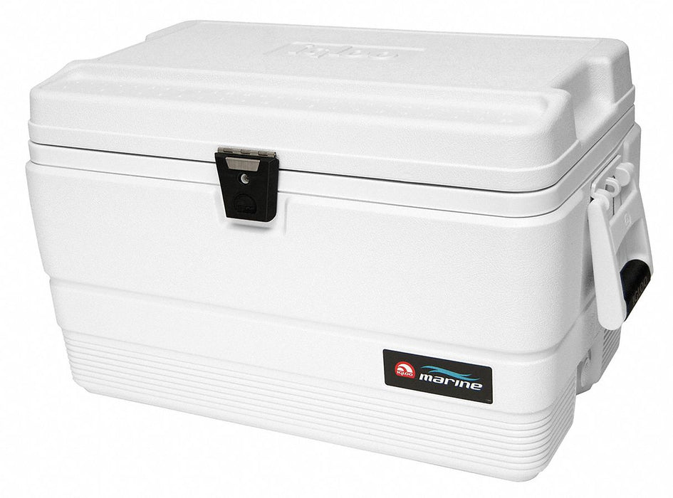 Marine Chest Cooler: 54 qt Cooler Capacity, 25 1/2 in Exterior Lg, 15 1/2 in Exterior Wd