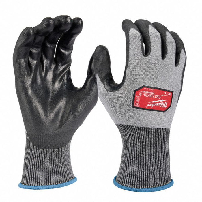 Work Gloves: S ( 7 ), ANSI Cut Level A2, Palm and Fingers, Dipped, Polyurethane, Smooth