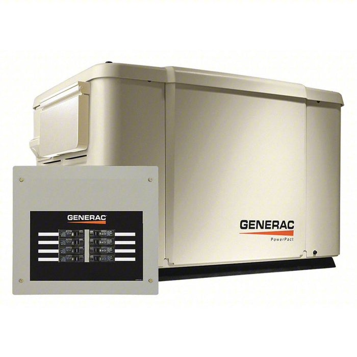 Automatic Standby Generator: 7.5 kW LP/6kW NG, 31.3/25.0, Liquid Propane/Natural Gas, Air