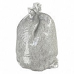 Trash Bags: 10 gal Capacity, 24 in Wd, 26 in Ht, 0.75 mil Thick, Clear, 250 PK
