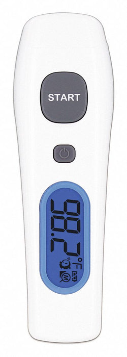 GRAINGER APPROVED Non-Contact Infrared Thermometer,  Gray/Wh