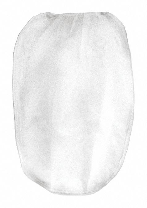Paint Strainer Bag: 19 3/8 in Lg, 16 in Wd, 1/16 in Ht, 600 micron Mesh Size, White, 25 PK