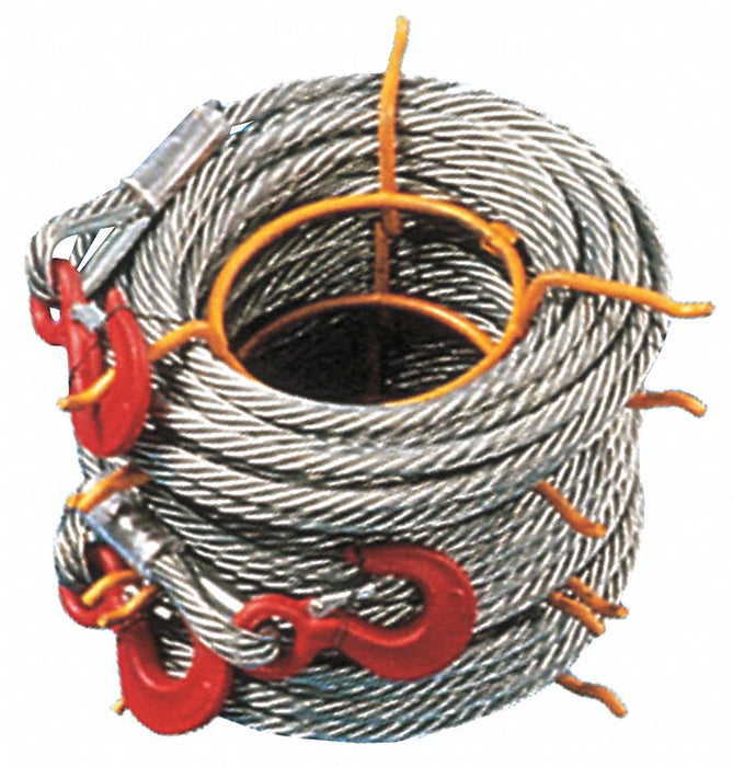 Winch Cable: 5/16 in Size, 2,000 lb Working Load Limit, 30 ft Lg