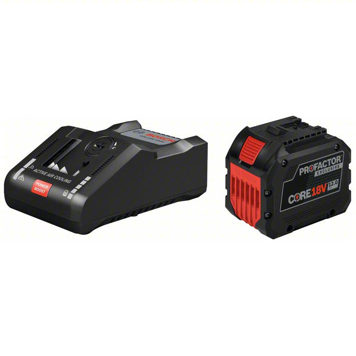 Battery: Bosch, 18V, Li-ion, Charger Included, 1 Batteries Included, 12 Ah, CORE18V