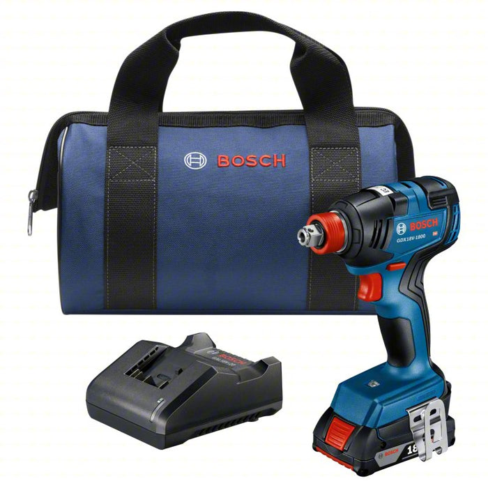 Cordless Impact Driver: 1,800 in-lb Max. Torque, 3,400 RPM Free Speed, 4,200 Impacts per Minute