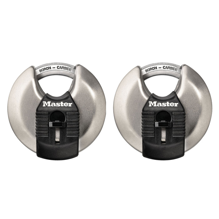 Heavy Duty Outdoor Shrouded Padlock with Key, 2-3/4 in. Wide, 2 Pack