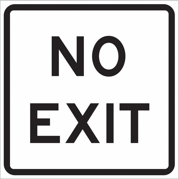 BRADY  No Exit Sign