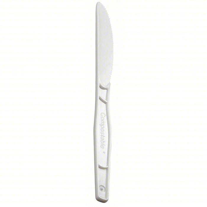 Disposable Knife: Series O, Medium-Wt, Beige, Unwrapped, Plastic, 960 PK