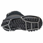 Traction Device: Ball/Heel/Mid-Sole Footwear Coverage, Rubber, Chain, Black, For Ice/Mud/Snow, 1 PR