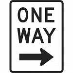 One Way Traffic Sign 18 x 12